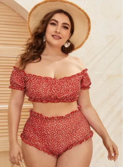 Vestido de baño para dama color rojo