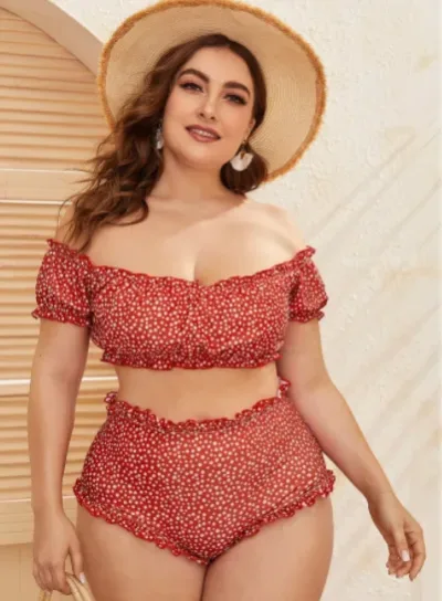Vestido de baño para dama color rojo