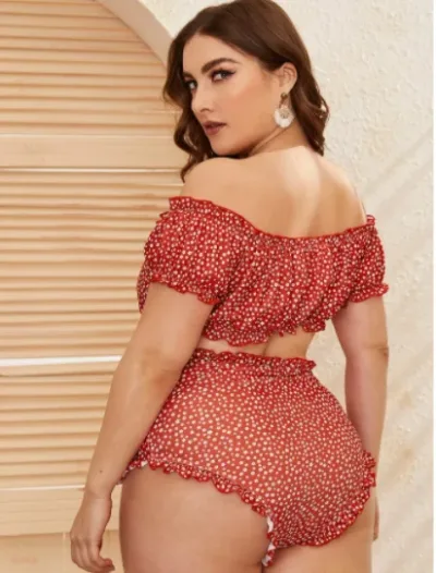 Vestido de baño para dama color rojo