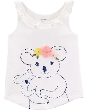 Blusa Carter´s para niña color blanca