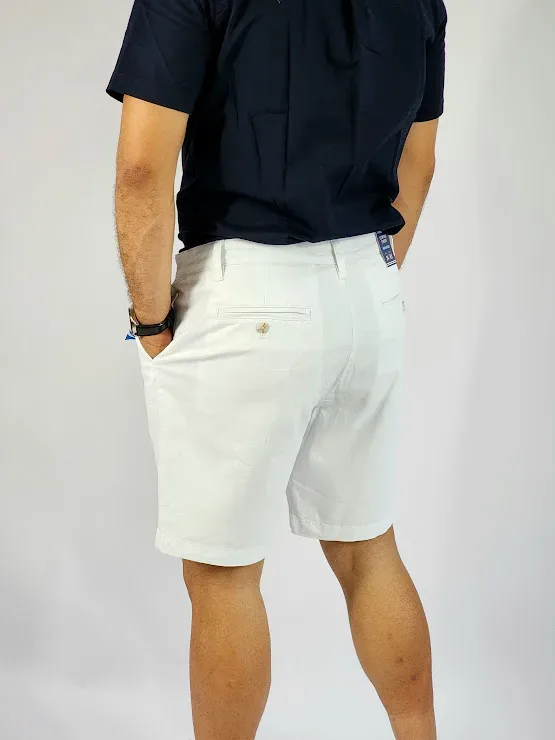 Short nautica blanco para caballero