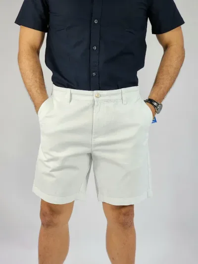 Short nautica blanco para caballero