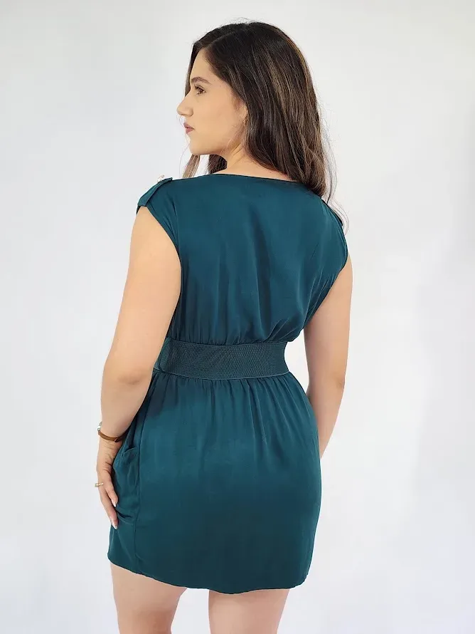 Vestido color verde para dama