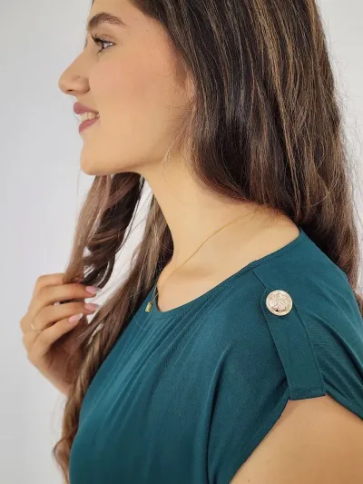 Vestido color verde para dama