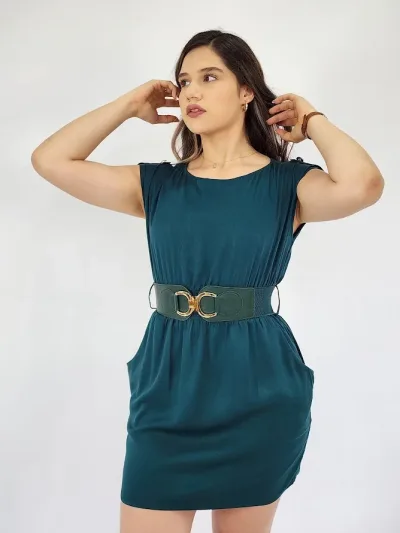 Vestido color verde para dama