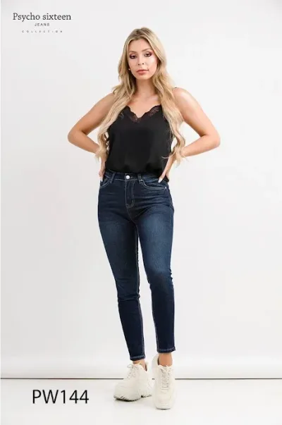 Jeans para dama Psycho Sixteen PW144 color azul