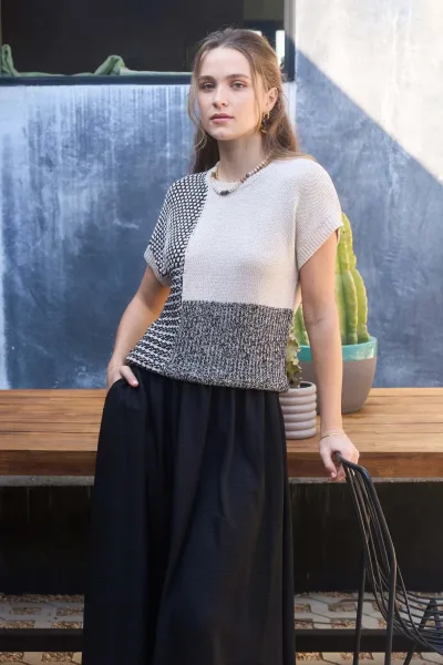 Blusa para dama, tejida