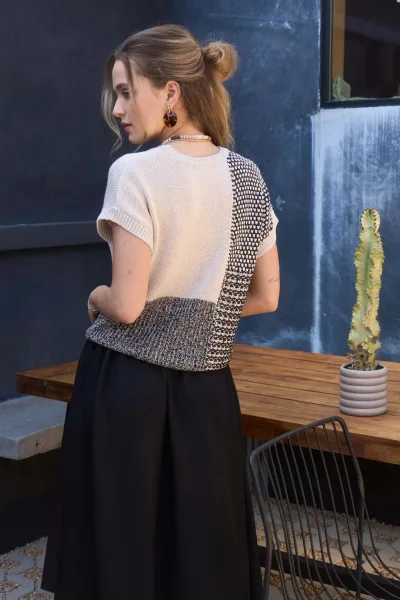 Blusa para dama, tejida