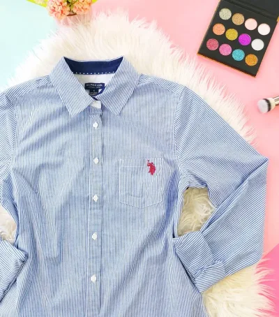 Camisa US Polo para dama de rayas