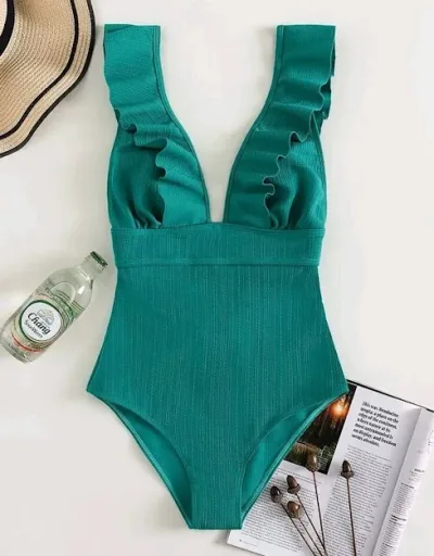 Vestido de baño para dama color verde