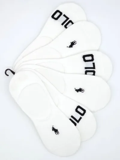Set 6 pares de calcetas Polo Ralph Lauren para dama color blanco