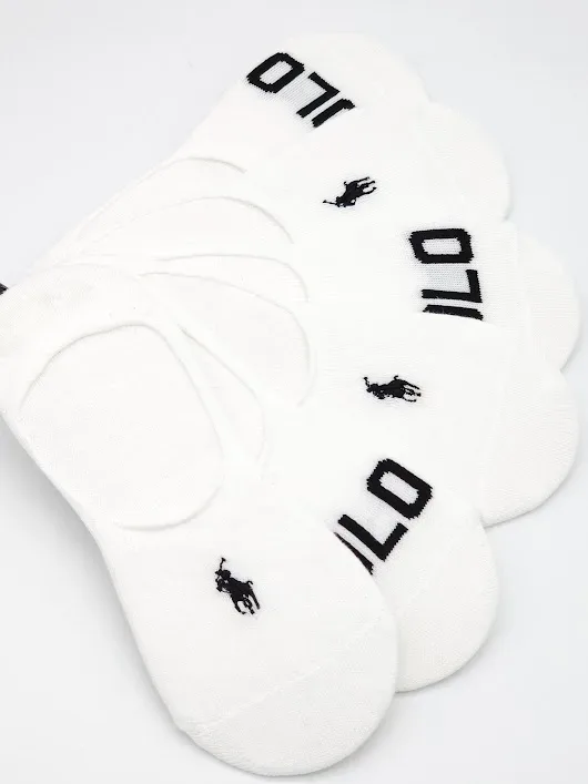 Set 6 pares de calcetas Polo Ralph Lauren para dama color blanco
