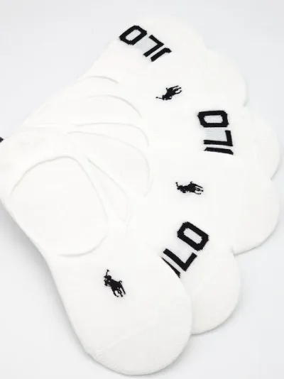 Set 6 pares de calcetas Polo Ralph Lauren para dama color blanco
