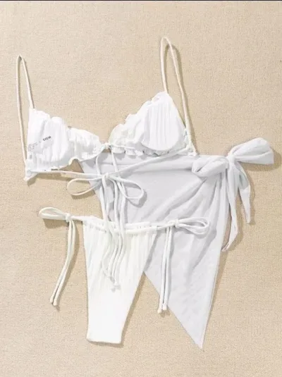 Vestido de baño para dama color blanco