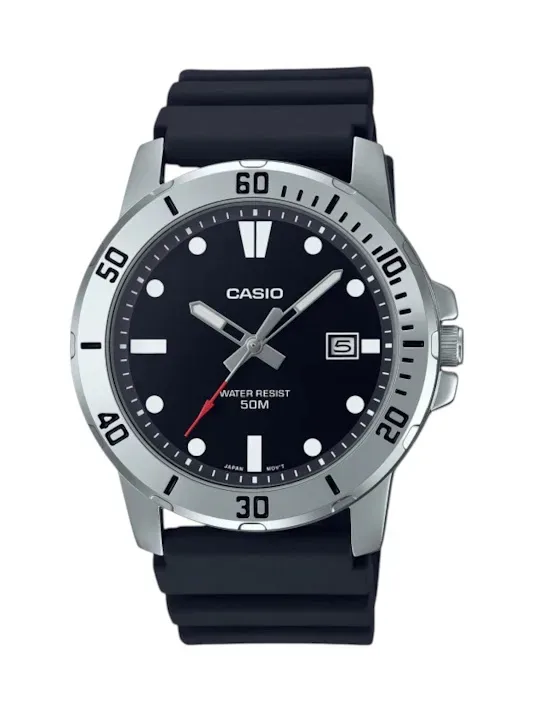 Reloj Casio para caballero MTP-VD01-1EVUDF COLOR NEGRO