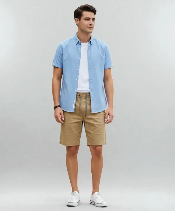 Short MBX para caballero color camel XS518B326