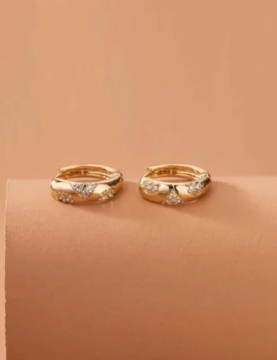 Aretes para dama color dorado