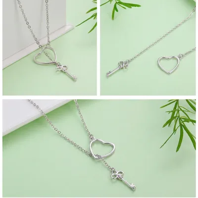 Collar de plata 925 para dama diseño corazón