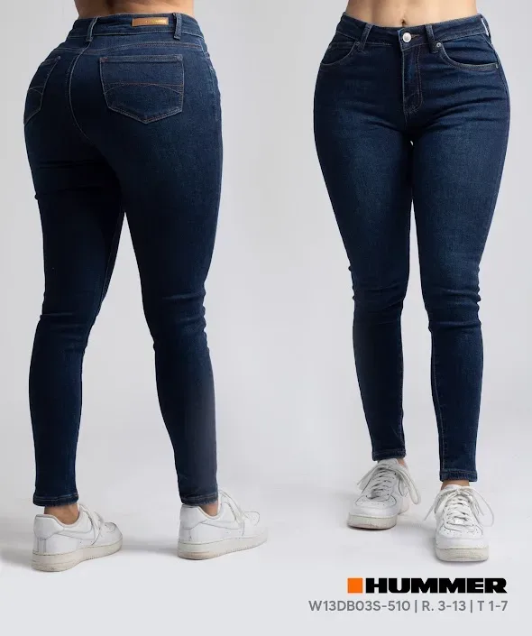 Jeans Hummer para dama W13DB03S-510 color azul