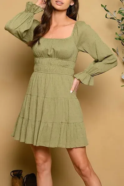 Vestido para dama color verde