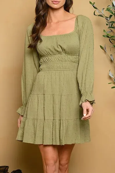 Vestido para dama color verde
