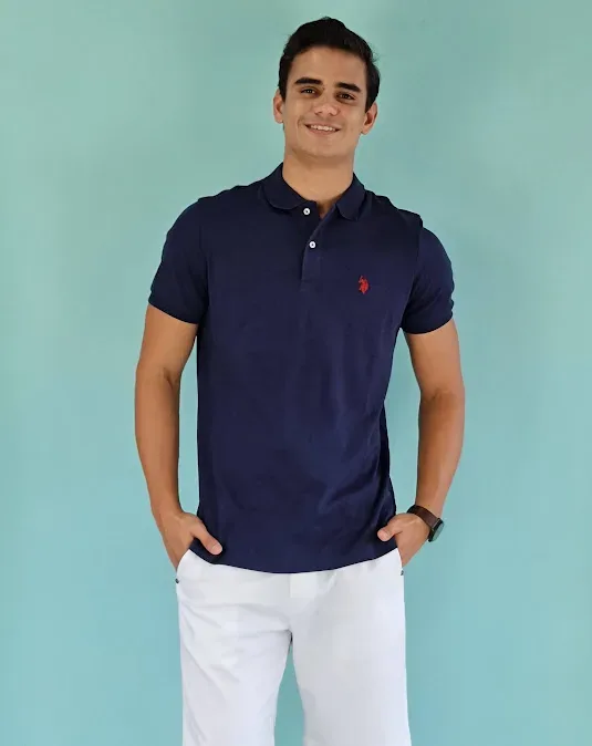 Camiseta US Polo ASSN para caballero color azul
