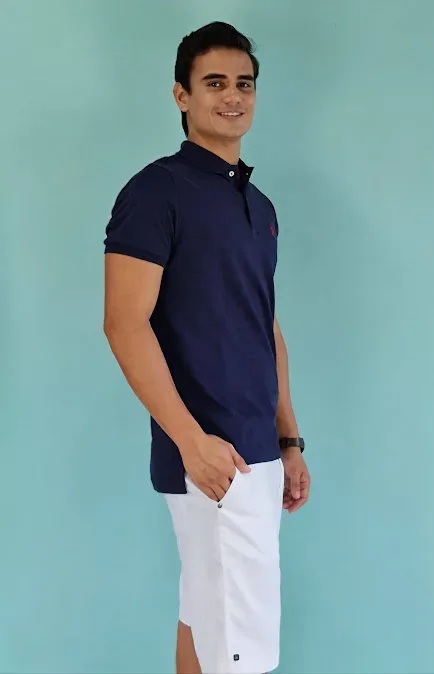 Camiseta US Polo ASSN para caballero color azul