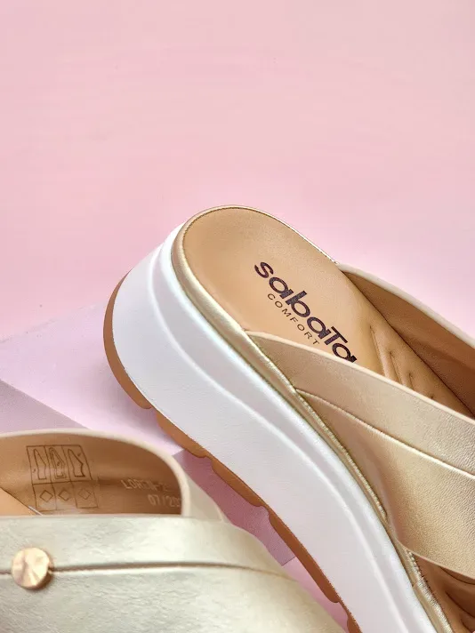Sandalias Sabata para dama loren-2508 GOLD