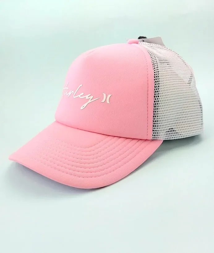 Gorra Hurley para dama color rosa y blanco