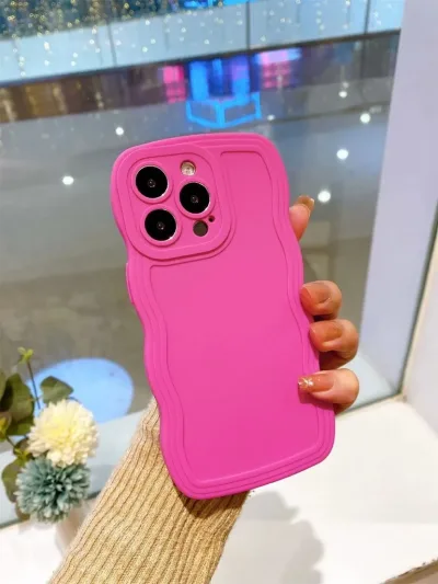 Funda para celular color fucsia