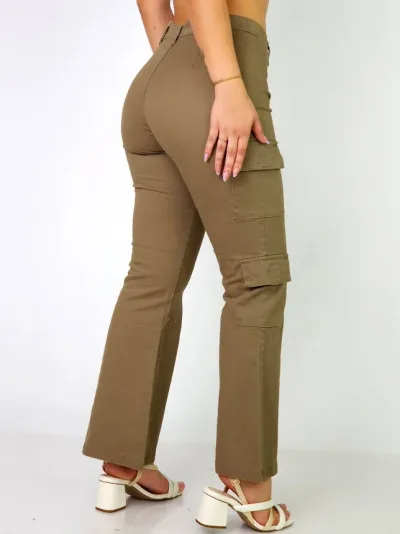 Pantalón para dama color verde musgo