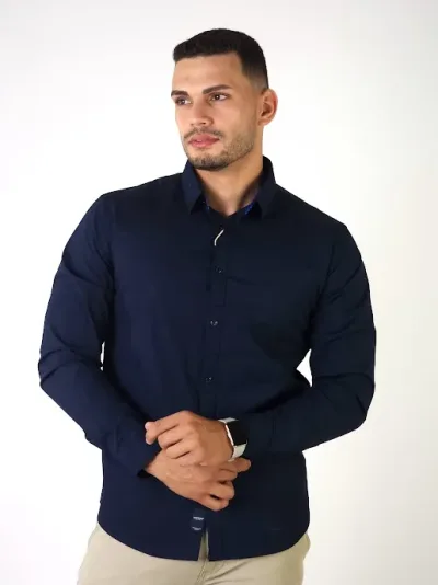 Camisa Hummer para caballero color azul