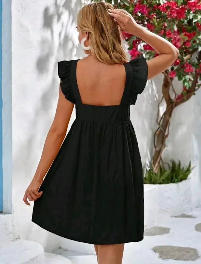 Vestido maternal para dama color negro
