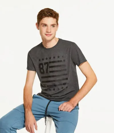 Camiseta Aereopostal para caballero color gris oscuro