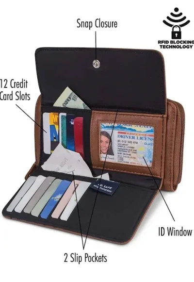 Cartera Náutica con cremallera para dama