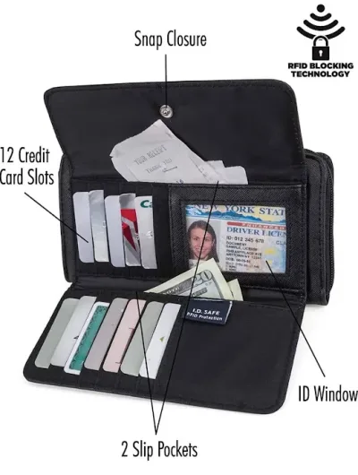 Cartera Náutica con cremallera para dama