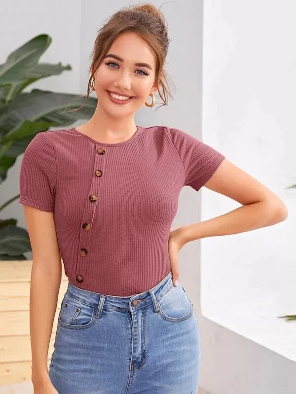 Blusa para dama color Palo Rosa oscuro