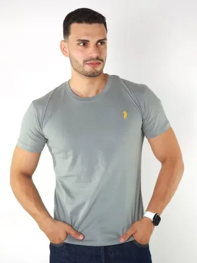 Camiseta Cambridge Polo Club para caballero color gris