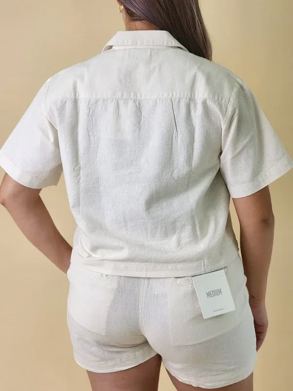 Camisa Estivaneli para dama BUW-24L-19889 COLOR BEIGE