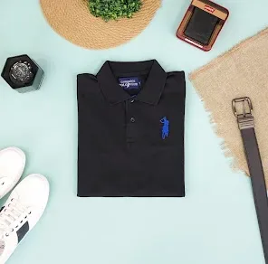 Camiseta Cambrige Polo Club para caballero color negra.