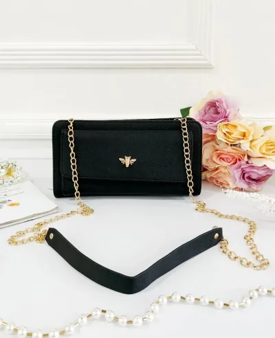 Cartera tipo bolso para dama color negro