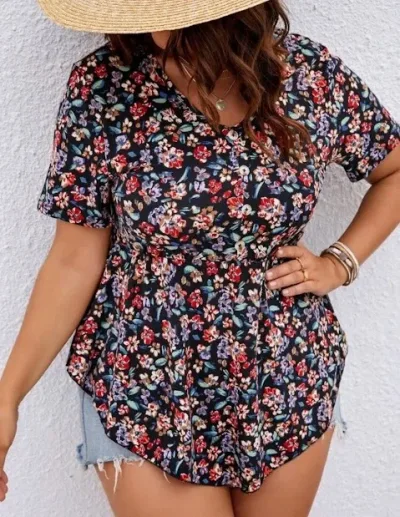 Blusa para dama diseño floral