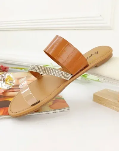 Sandalias para dama color camel