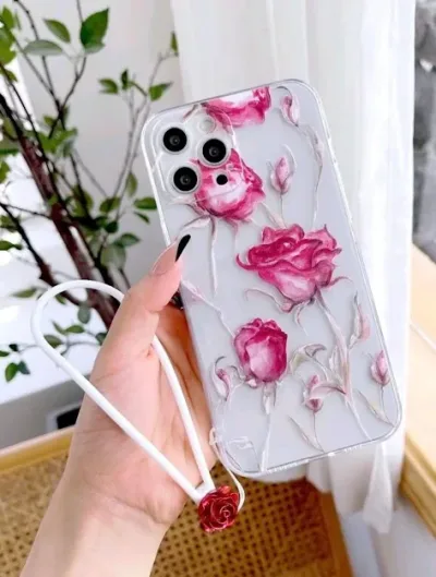 Estuche para celular diseño de rosas Iphone 11