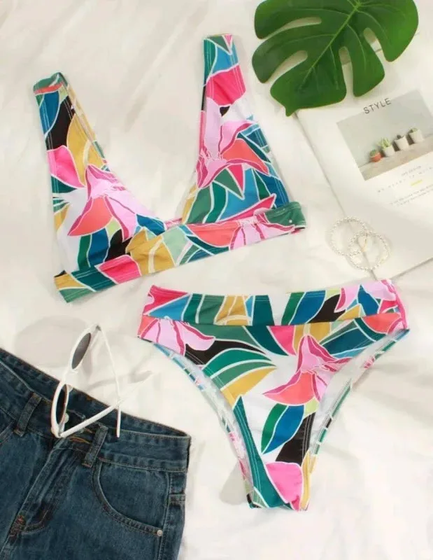 Vestido de baño para dama estampado floral