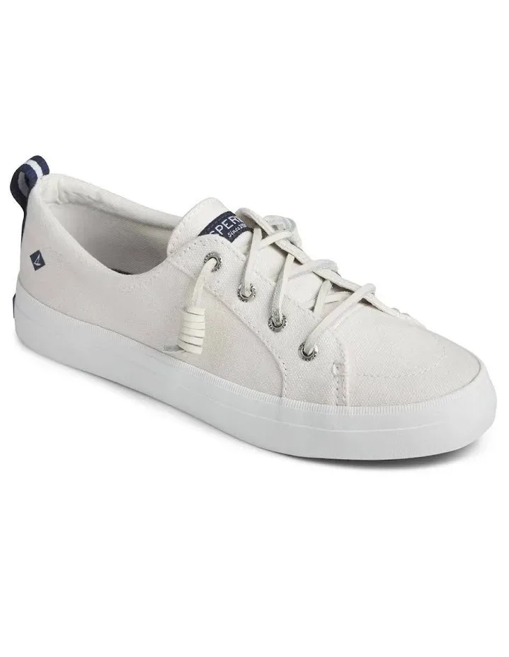 Tenis Sperry para dama color blanco hueso Crest Vibe Linen White Sts99250