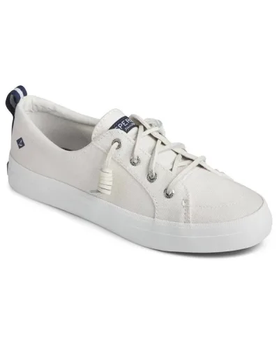 Tenis Sperry para dama color blanco hueso Crest Vibe Linen White Sts99250