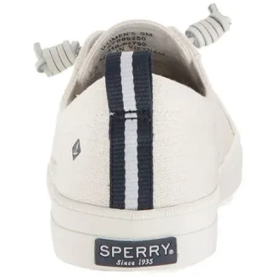 Tenis Sperry para dama color blanco hueso Crest Vibe Linen White Sts99250