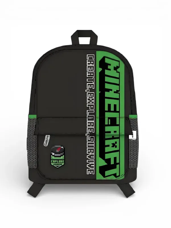 Mochila Mojang Studios M34-220212 Minecraft #COLOR NEGRO