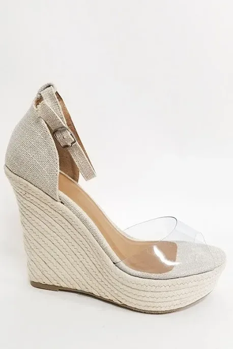 Sandalia para dama color beige